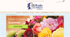 Desktop Screenshot of hillsideflorist.biz